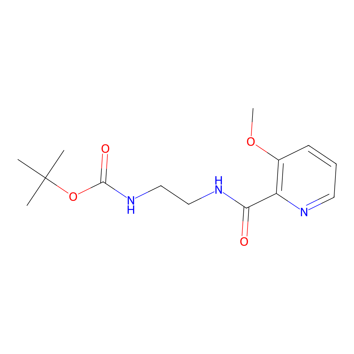 Tert-butyl (2-(3-methoxypicolinamido)ethyl)carbamate molecular structure, CAS 103878-13-3