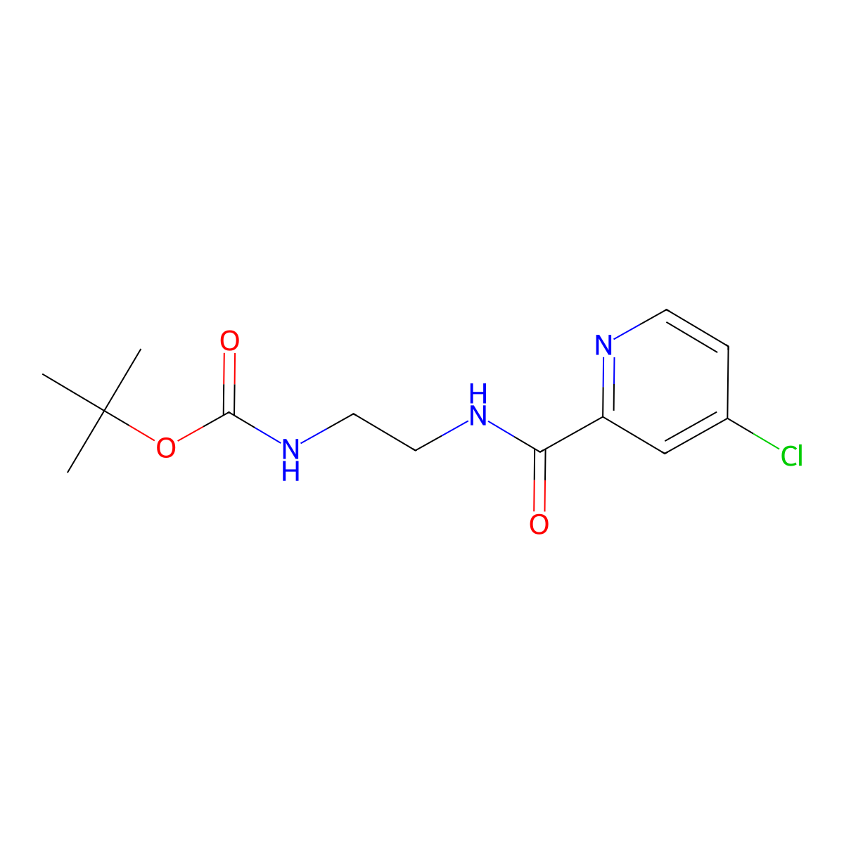 N-[2-(Boc-amino)ethyl]-4-chloropyridine-2-carboxamide molecular structure, CAS 103878-75-7