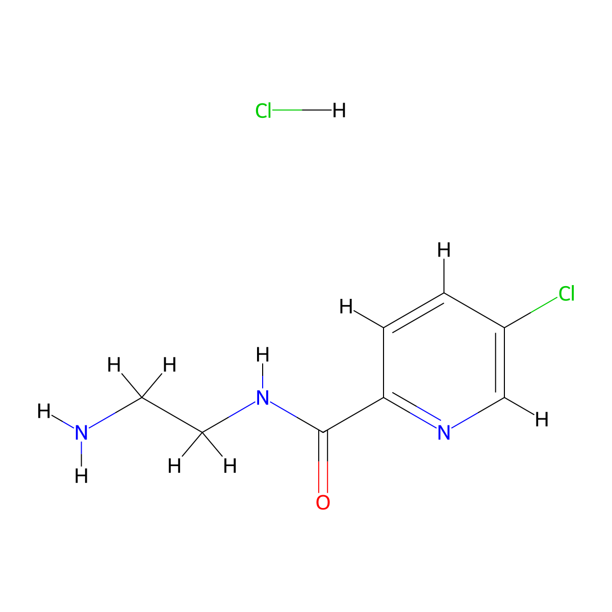 Lazabemide Hydrochloride molecular structure, CAS 103878-83-7