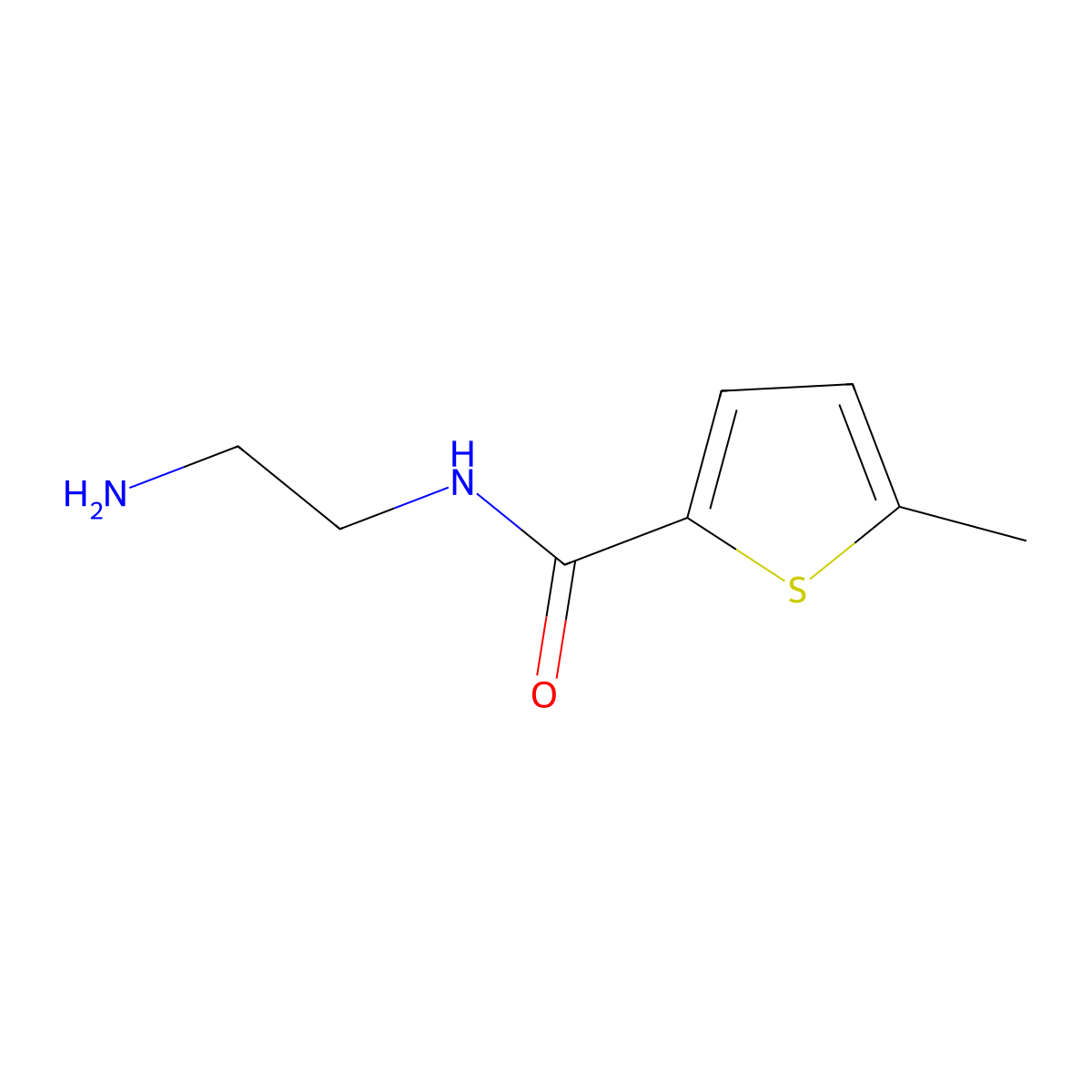 N-(2-Aminoethyl)-5-methylthiophene-2-carboxamide molecular structure, CAS 103879-56-7
