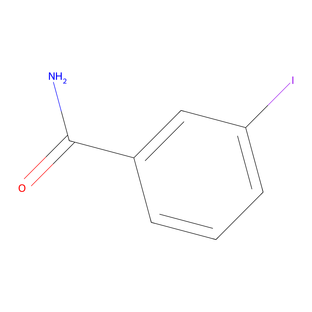 3-Iodobenzamide molecular structure, CAS 10388-19-9