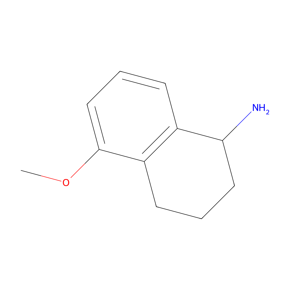 (R)-5-Methoxy-1,2,3,4-tetrahydronaphthalen-1-amine molecular structure, CAS 103882-27-5