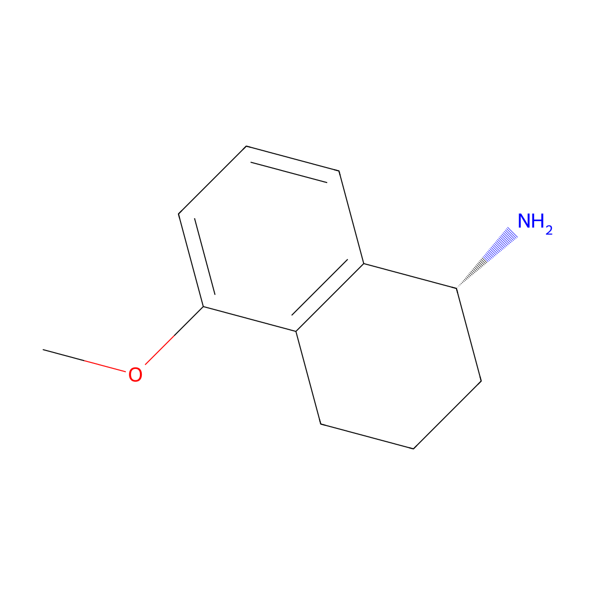 (R)-5-Methoxy-1,2,3,4-tetrahydronaphthalen-1-amine molecular structure, CAS 103882-27-5