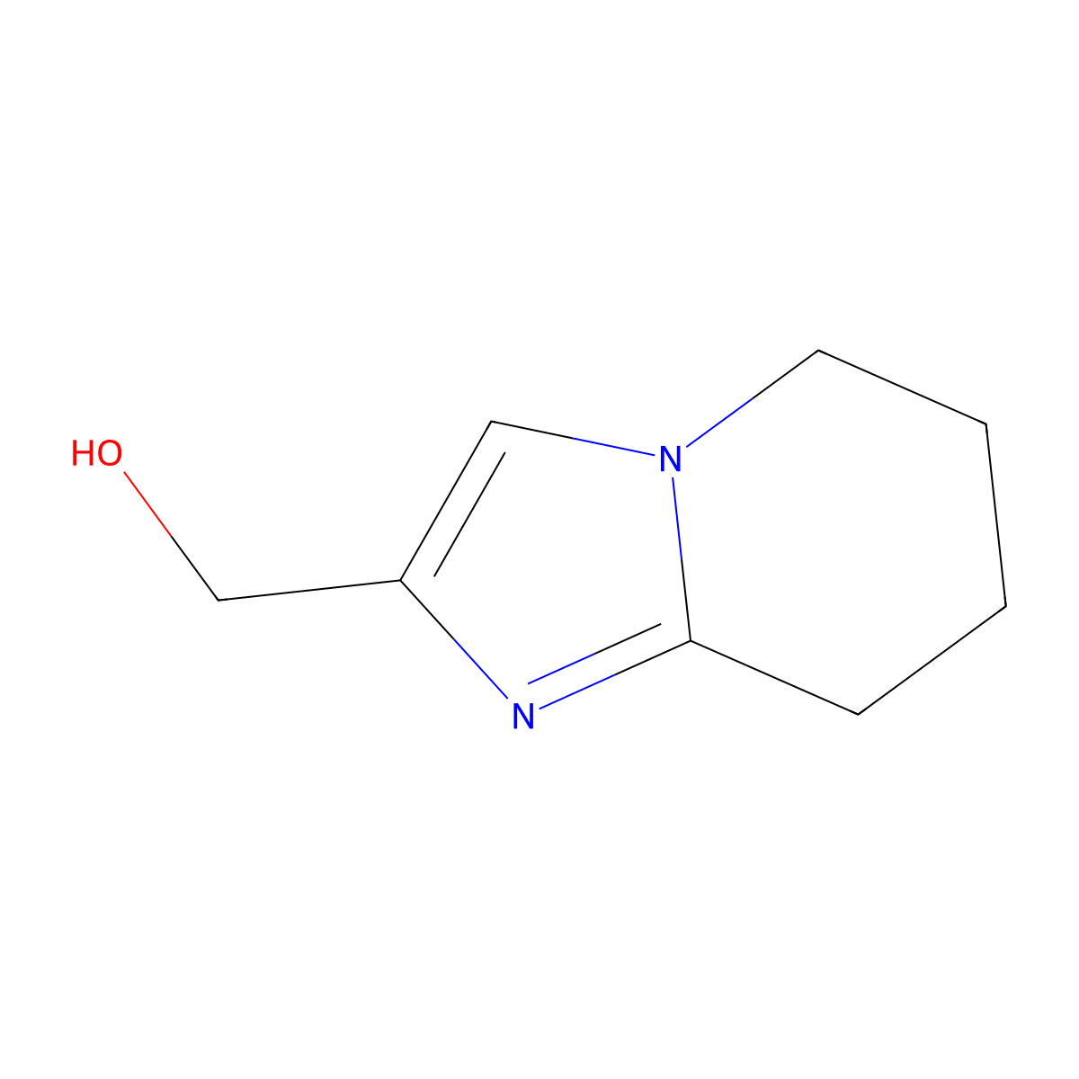 (5H,6H,7H,8H-imidazo(1,2-a)pyridin-2-yl)methanol molecular structure, CAS 1038827-92-7