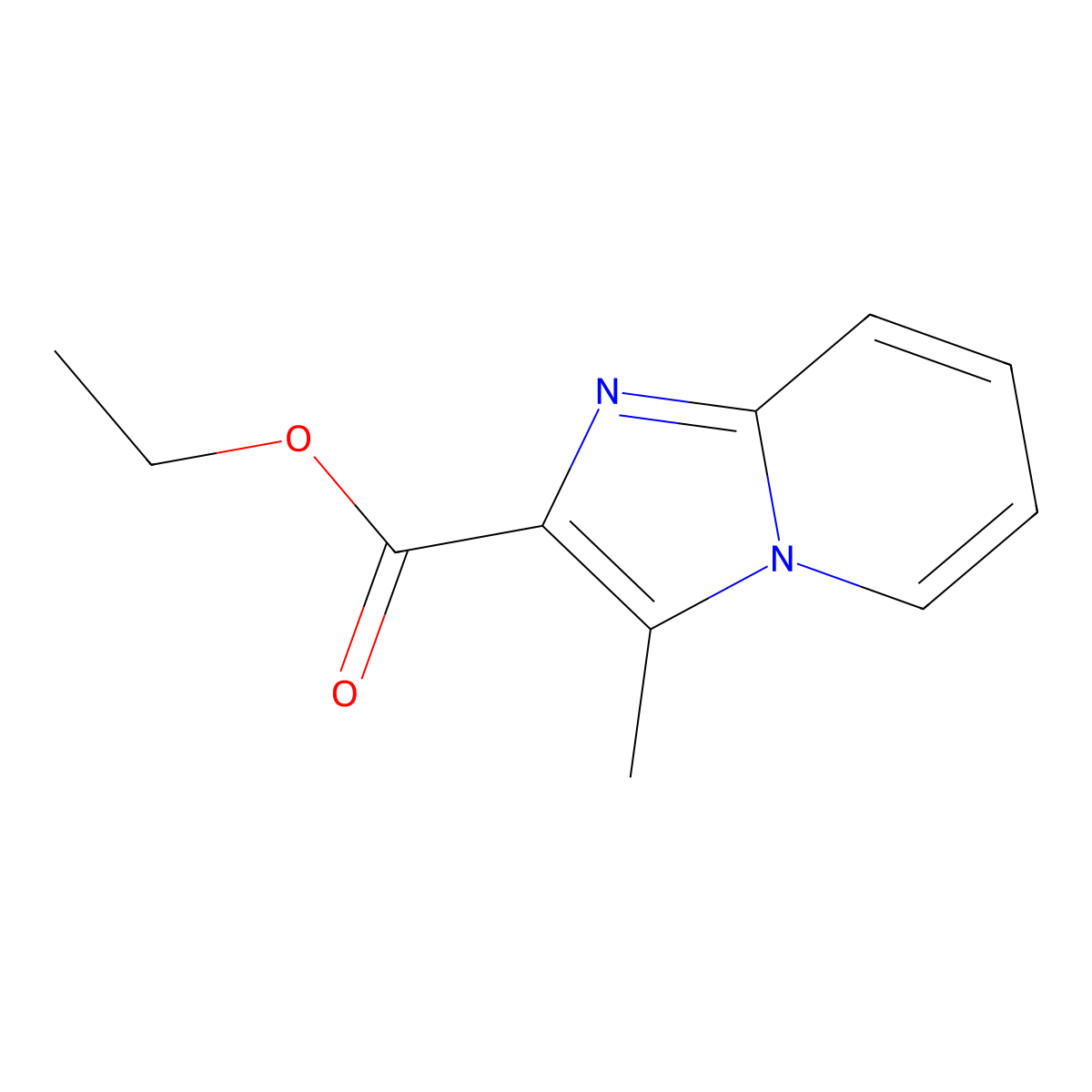 Ethyl 3-methylimidazo[1,2-a]pyridine-2-carboxylate molecular structure, CAS 1038828-20-4