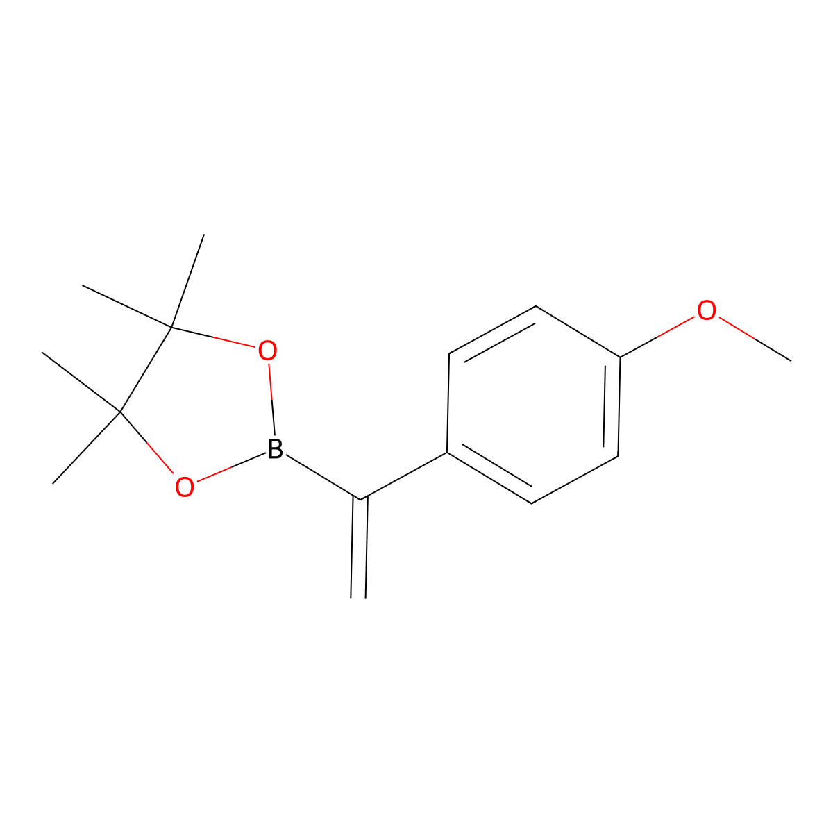 2-(1-(4-Methoxyphenyl)vinyl)-4,4,5,5-tetramethyl-1,3,2-dioxaborolane molecular structure, CAS 1038849-76-1