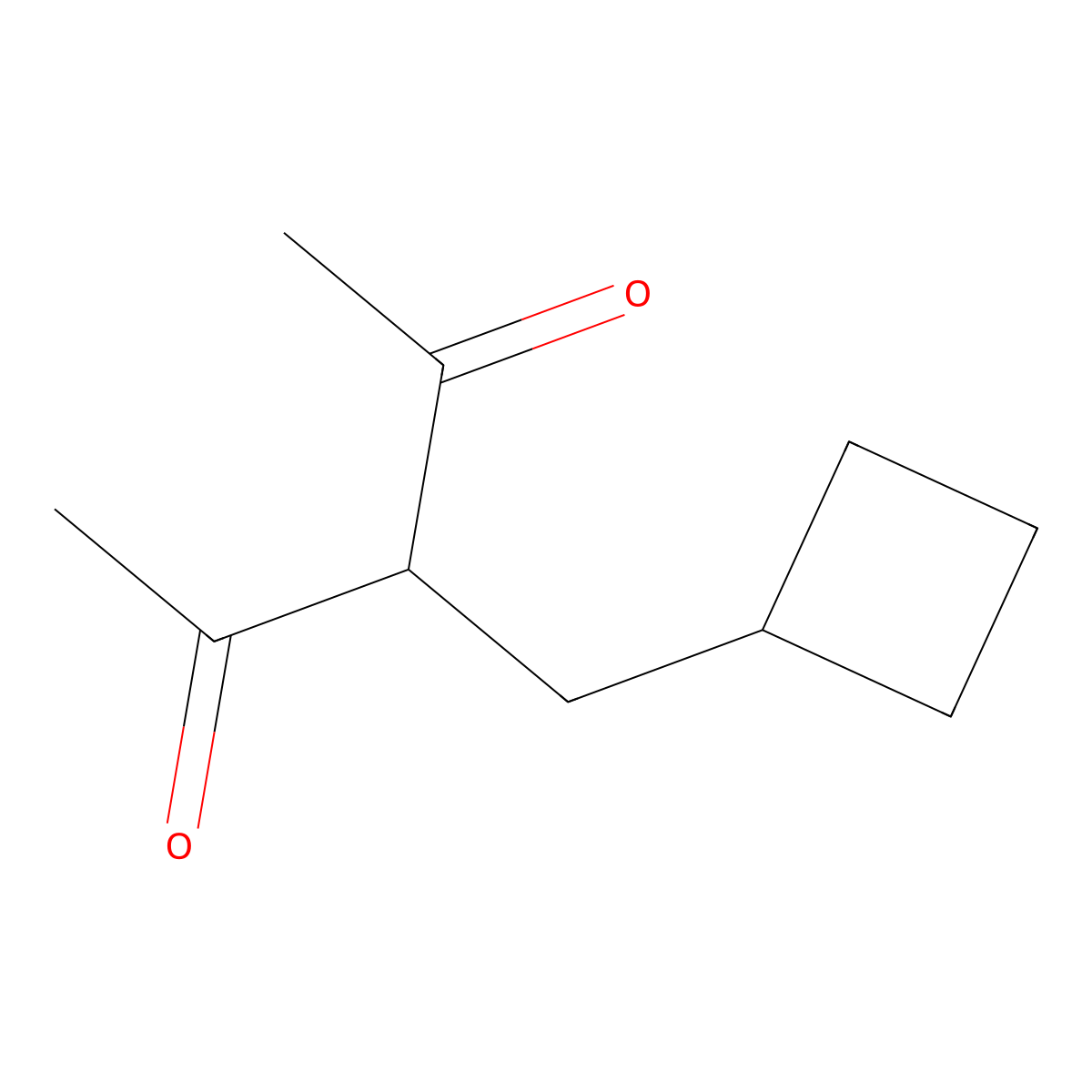 3-(Cyclobutylmethyl)-2,4-pentanedione molecular structure, CAS 1038864-61-7