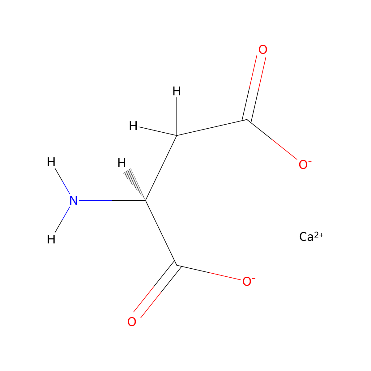 Calcium Aspartate molecular structure, CAS 10389-09-0