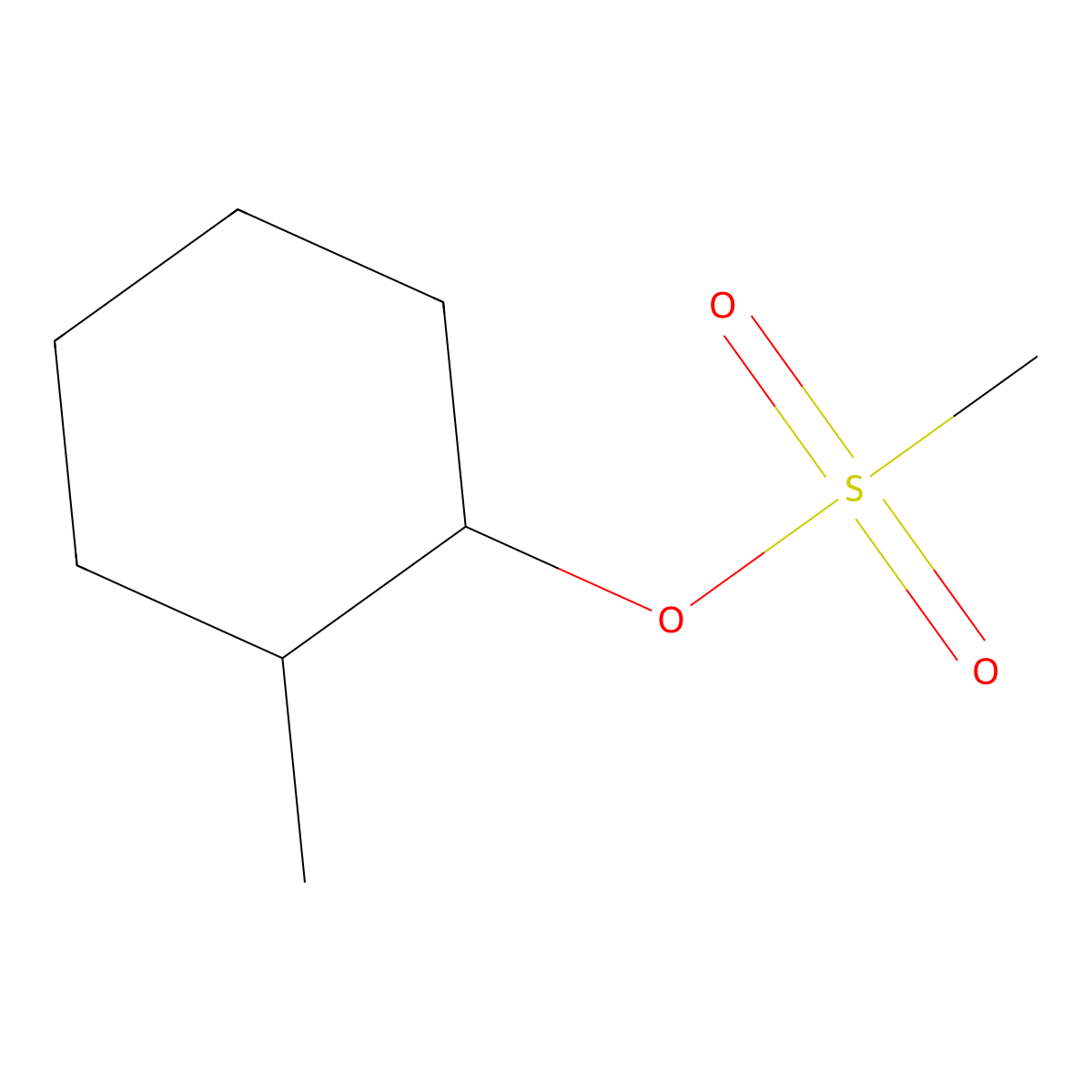 2-Methylcyclohexyl methanesulfonate molecular structure, CAS 103890-73-9