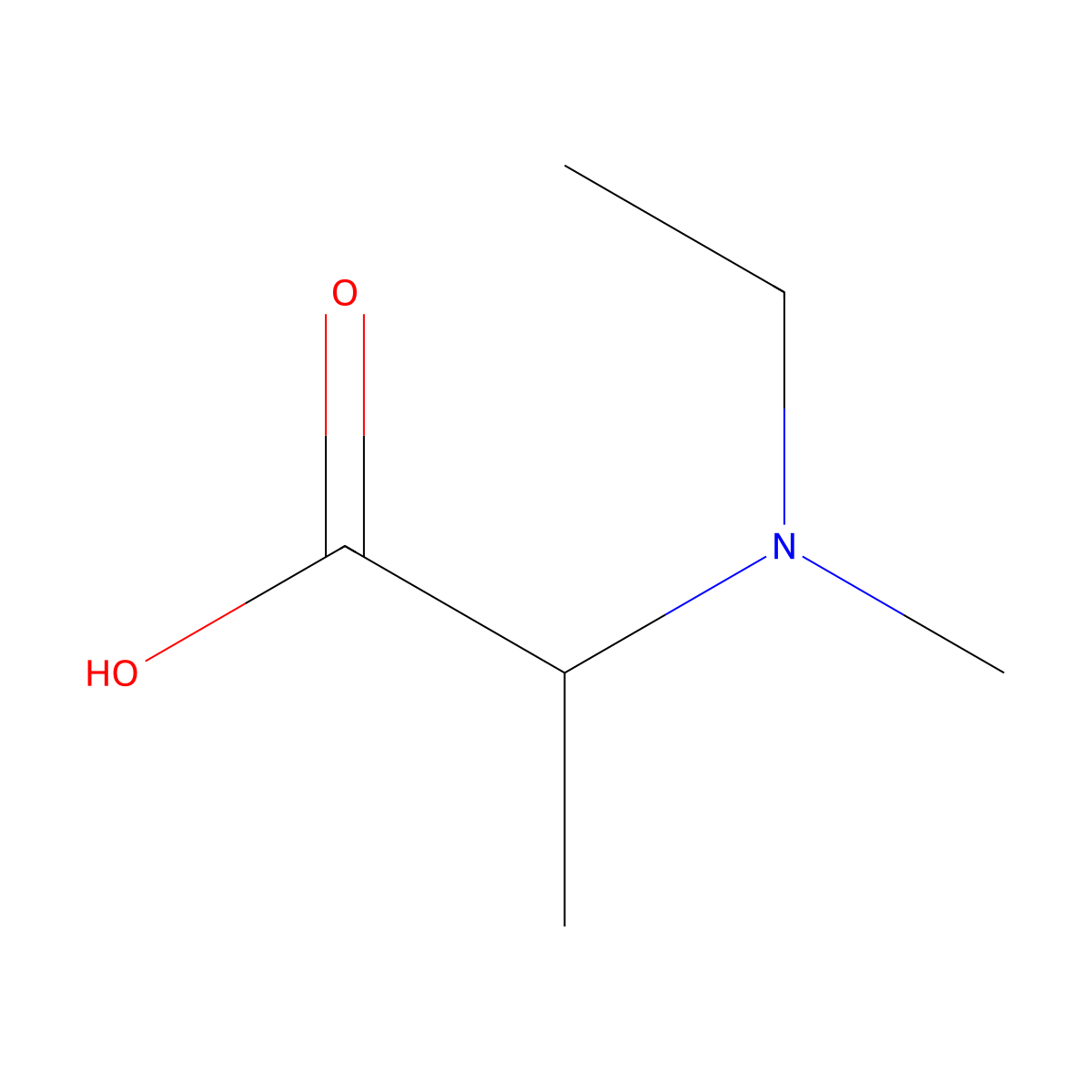 N-ethyl-N-methylalanine molecular structure, CAS 1038919-35-5