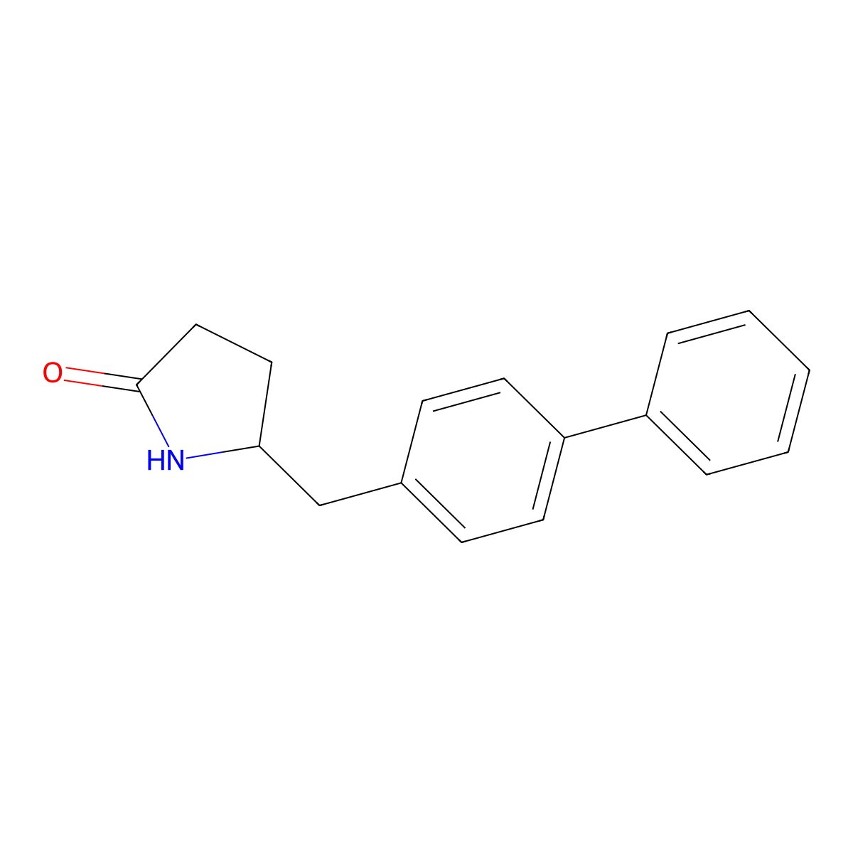 (S)-5-[(Biphenyl-4-yl)methyl]pyrrolidin-2-one molecular structure, CAS 1038924-61-6