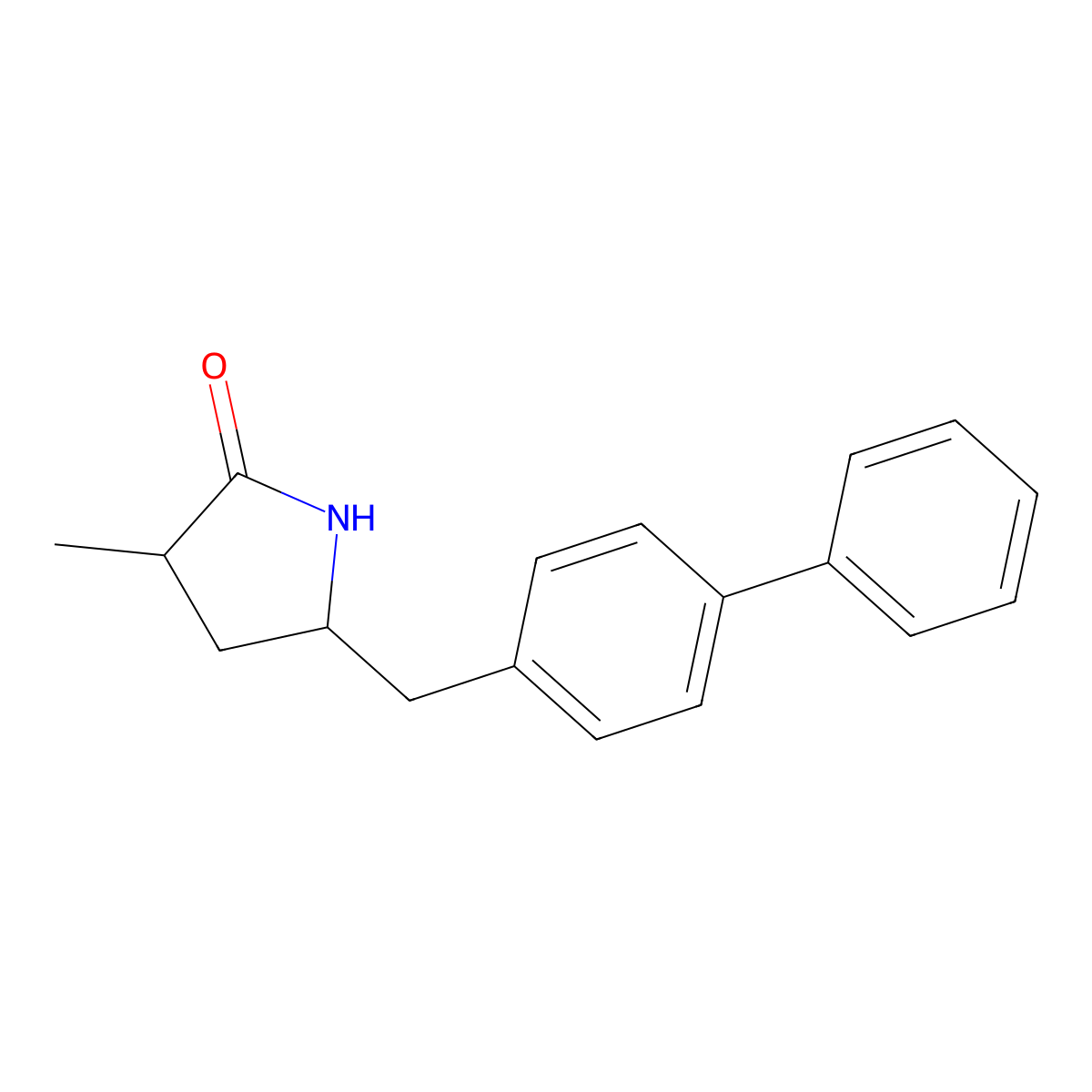 5-([1,1'-Biphenyl]-4-ylmethyl)-3-methylpyrrolidin-2-one molecular structure, CAS 1038925-22-2