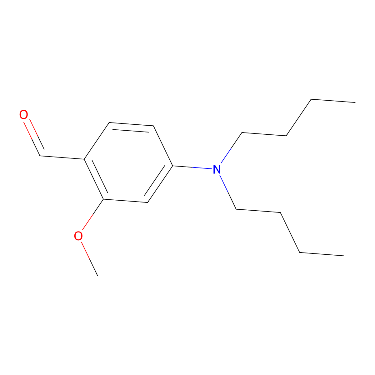 4-(Dibutylamino)-2-methoxybenzaldehyde molecular structure, CAS 103893-16-9