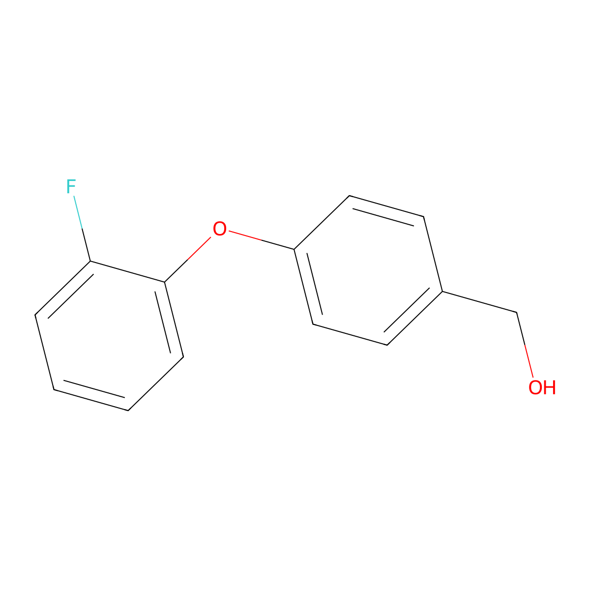[4-(2-Fluorophenoxy)phenyl]methanol molecular structure, CAS 1038966-53-8