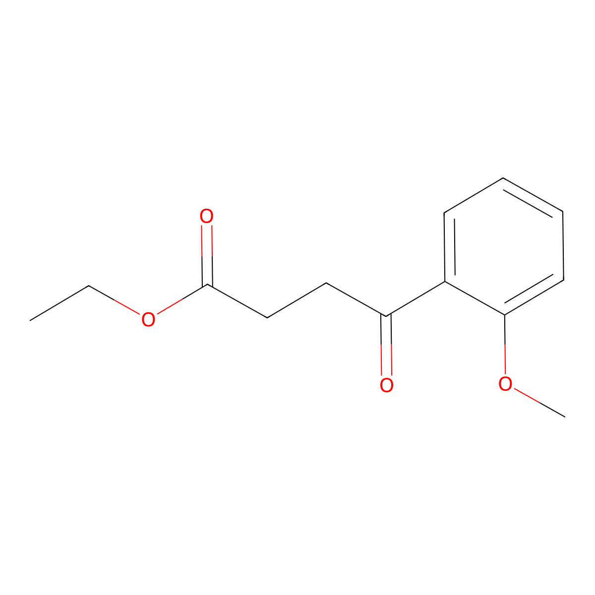 Ethyl 4-(2-methoxyphenyl)-4-oxobutyrate molecular structure, CAS 103897-42-3