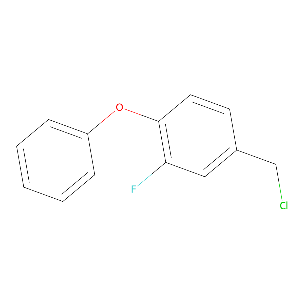 4-(Chloromethyl)-2-fluoro-1-phenoxybenzene molecular structure, CAS 1038979-92-8