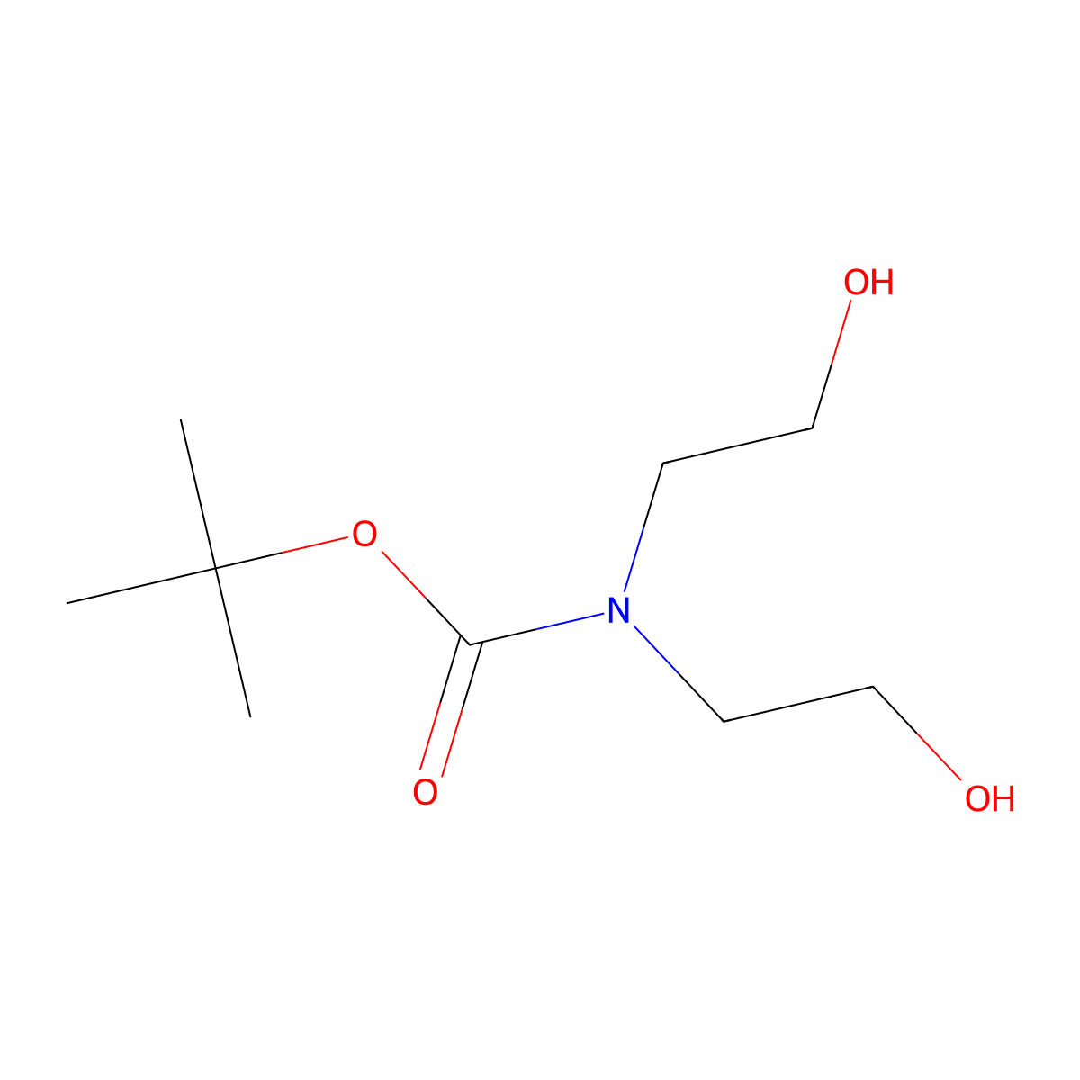 N-Boc-diethanolamine molecular structure, CAS 103898-11-9