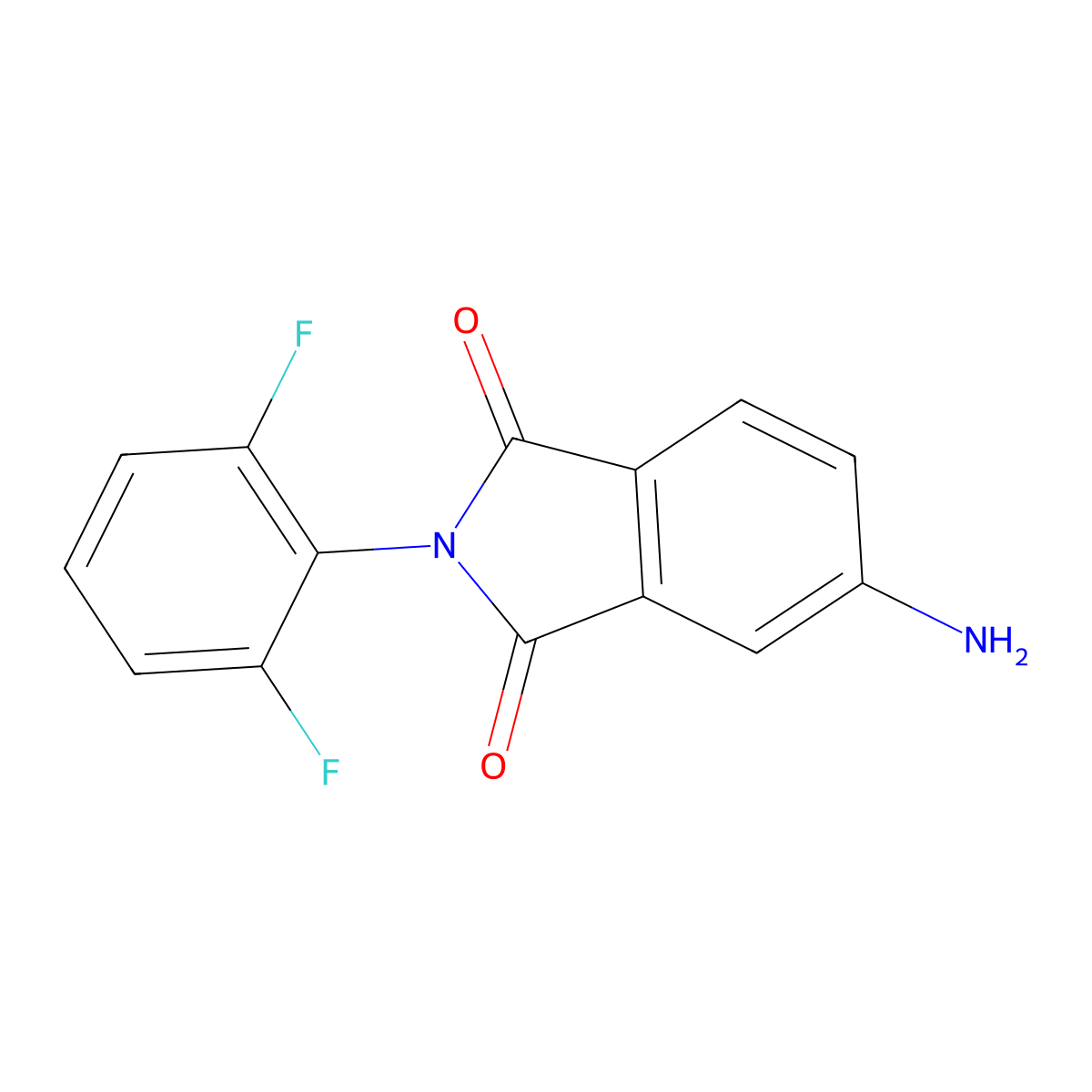5-Amino-2-(2,6-difluorophenyl)isoindoline-1,3-dione molecular structure, CAS 1038980-96-9