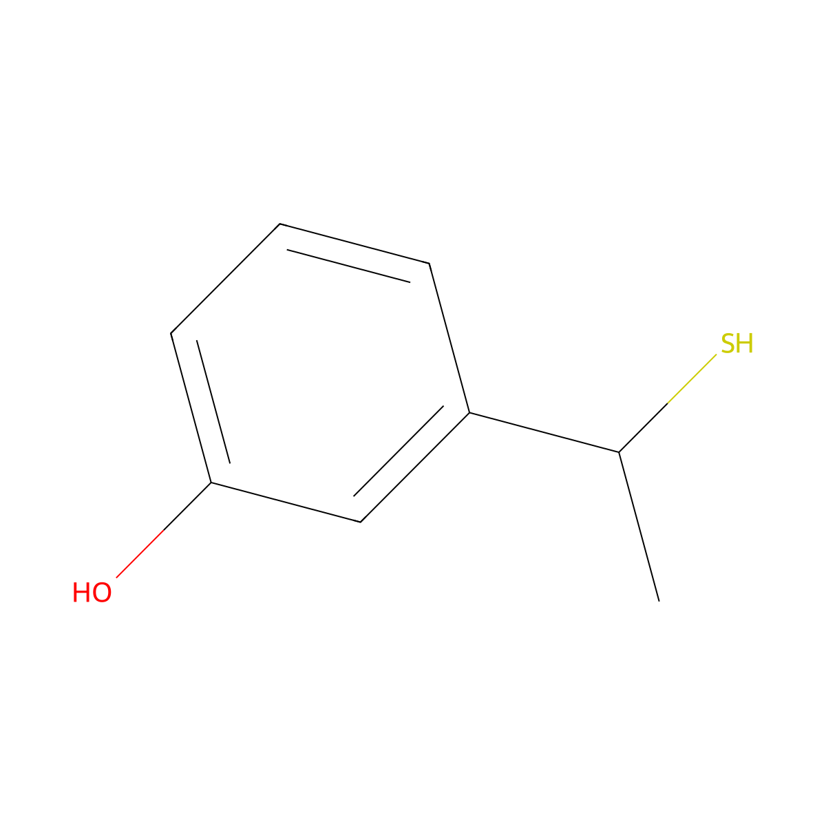 3-(1-Sulfanylethyl)phenol molecular structure, CAS 1038981-64-4
