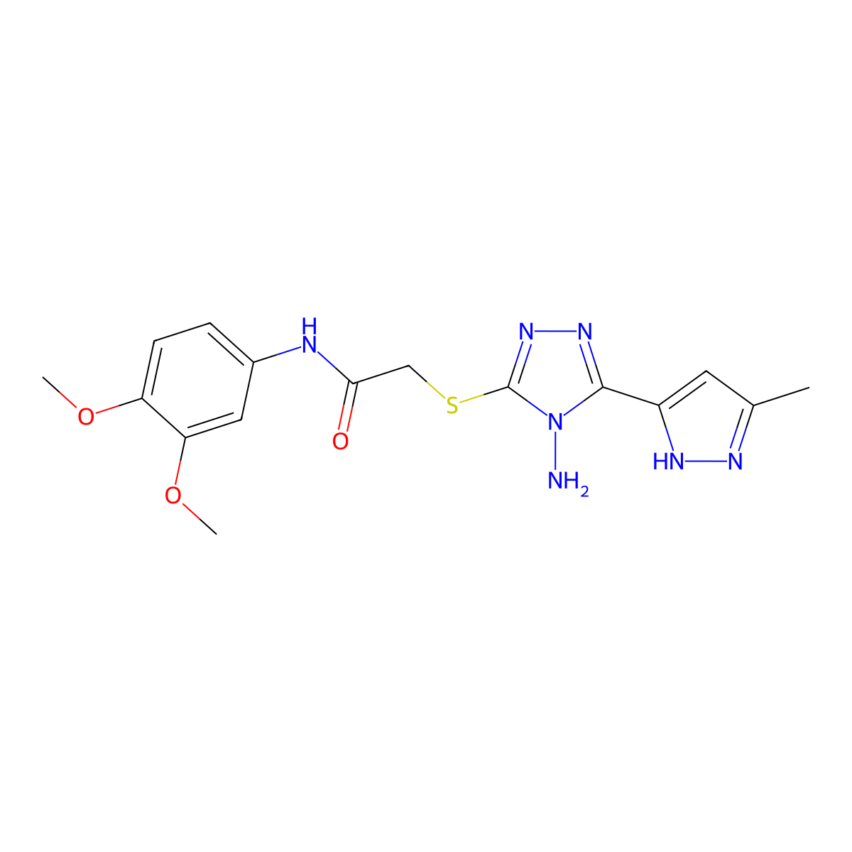 C16H19N7O3S molecular structure, CAS 1039009-96-5