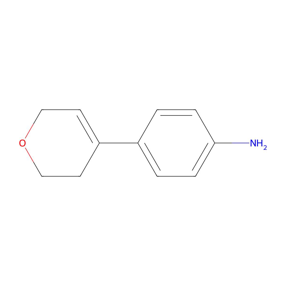 4-(3,6-Dihydro-2H-pyran-4-YL)aniline molecular structure, CAS 1039053-21-8