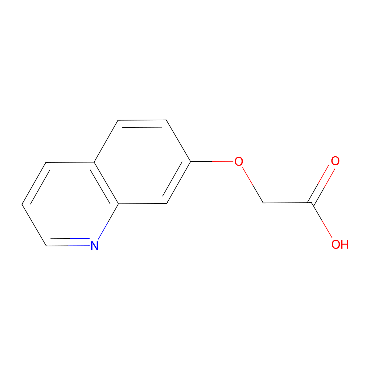2-(7-Quinolinyloxy)acetic acid molecular structure, CAS 103906-07-6