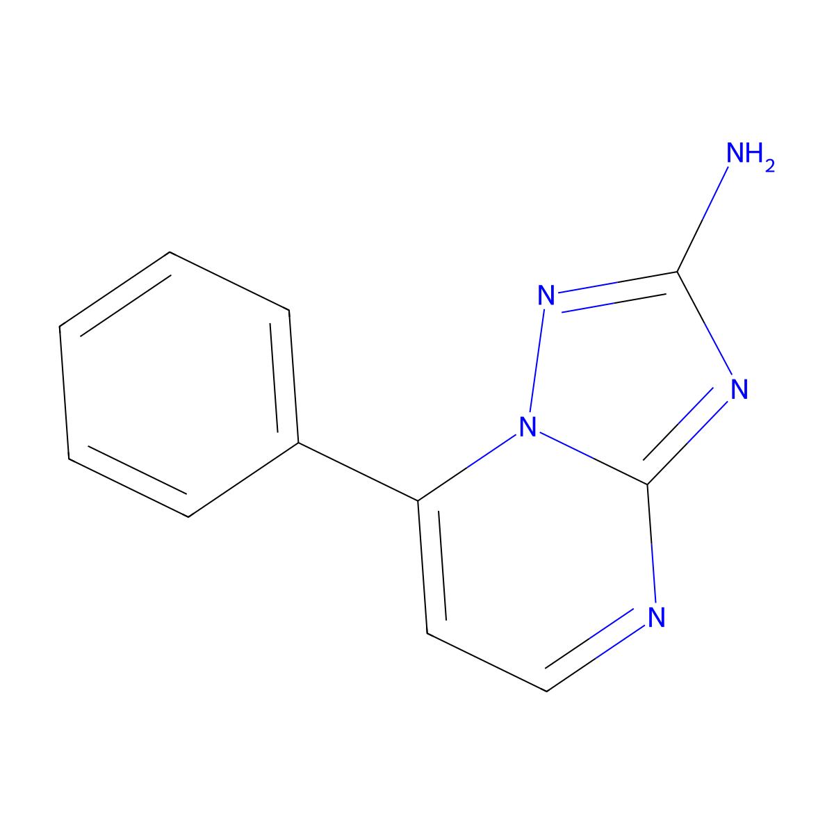 7-Phenyl-[1,2,4]triazolo[1,5-a]pyrimidin-2-amine molecular structure, CAS 103906-34-9