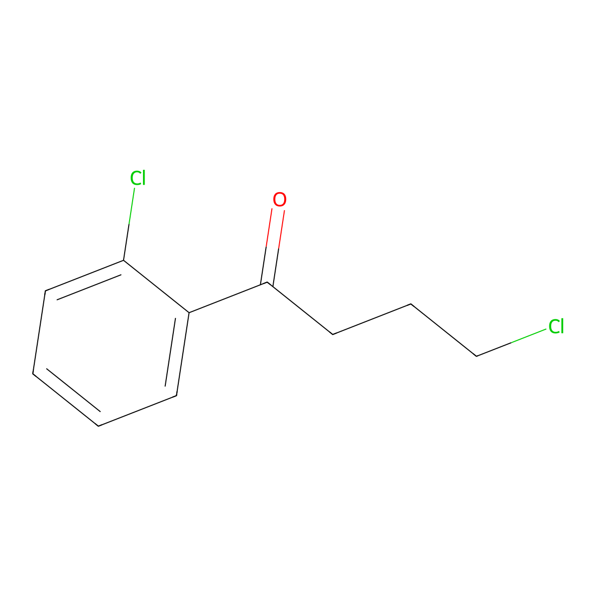 4-Chloro-1-(2-chlorophenyl)-1-oxobutane molecular structure, CAS 103906-66-7