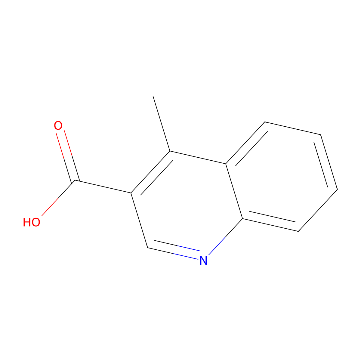 4-Methylquinoline-3-carboxylic acid molecular structure, CAS 103907-10-4