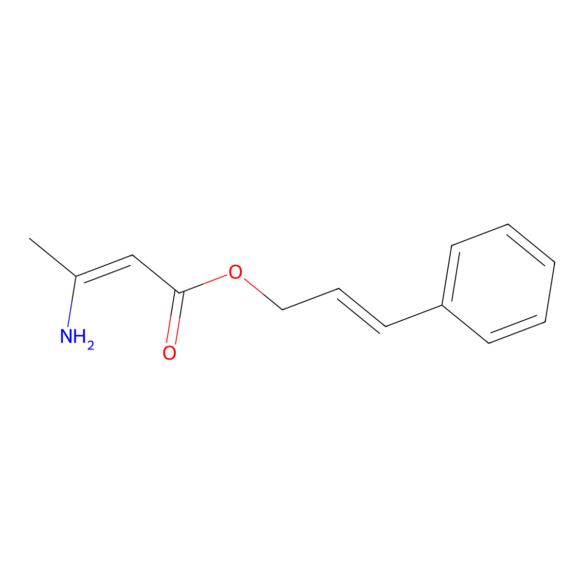 3-Amino Crotonic Acid Cinnamyl Ester molecular structure, CAS 103909-86-0