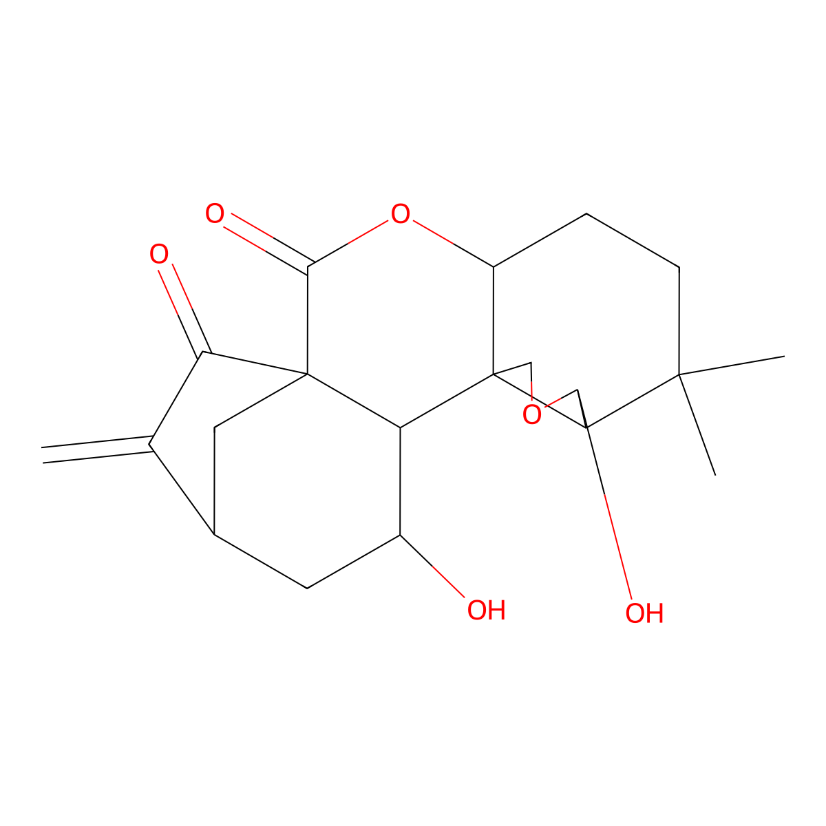 Nodosin (terpene) molecular structure, CAS 10391-09-0