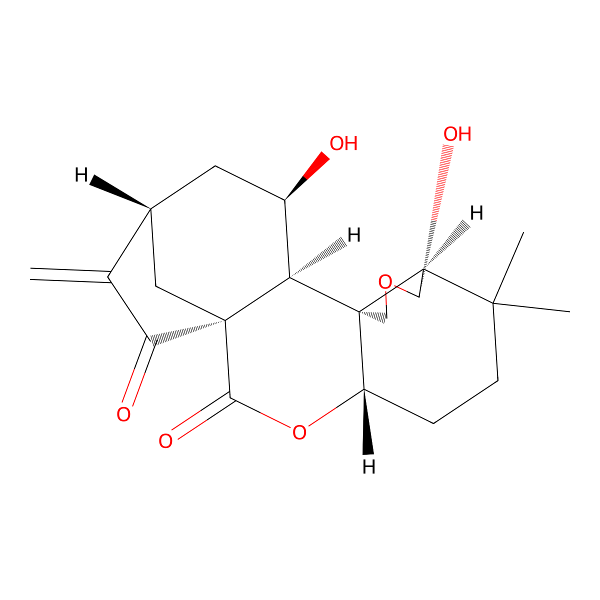 Nodosin (terpene) molecular structure, CAS 10391-09-0