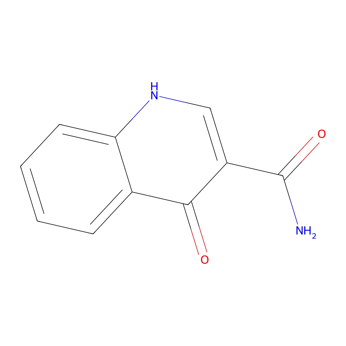 4-Oxo-1,4-dihydroquinoline-3-carboxamide molecular structure, CAS 103914-79-0