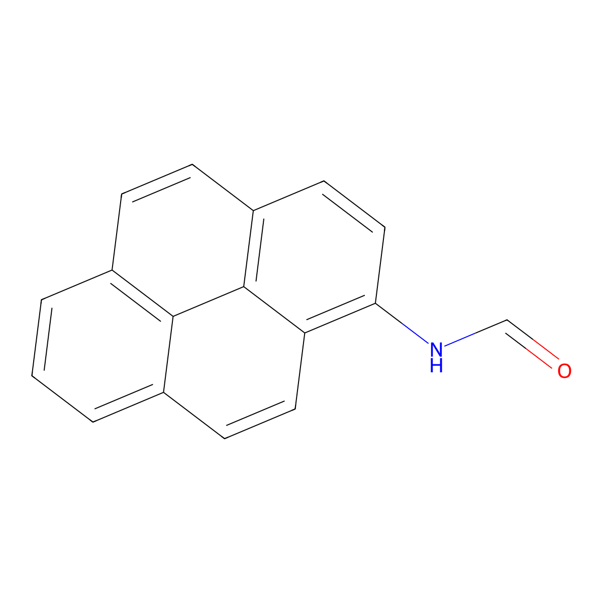 N-formyl-1-aminopyrene molecular structure, CAS 103915-43-1