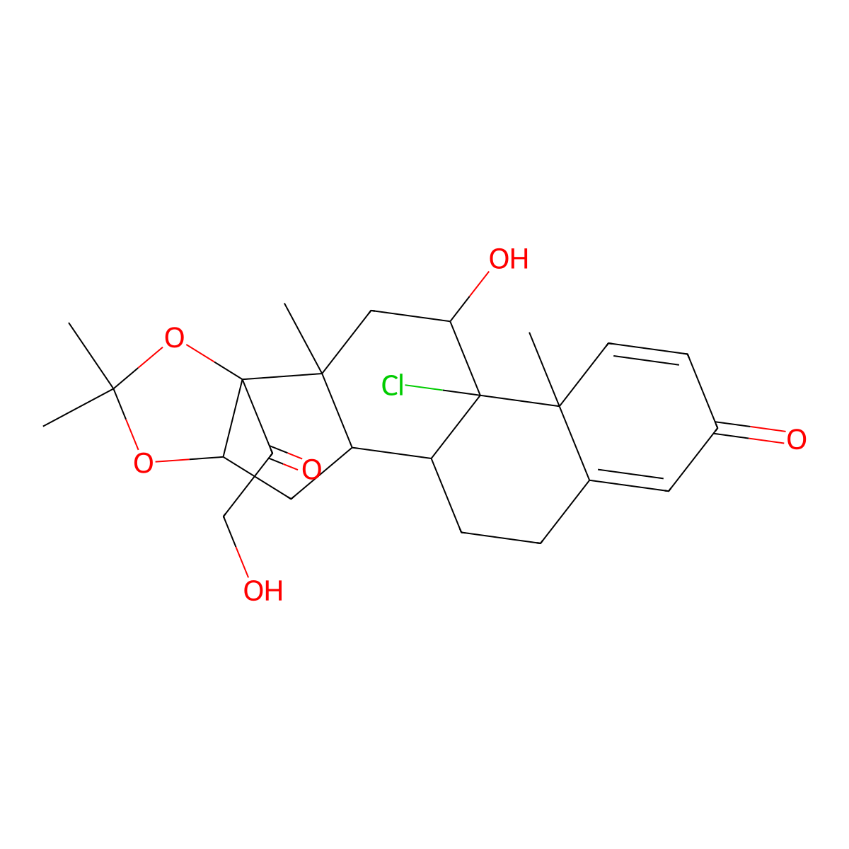 9-Chloro Triamcinolone Acetonide molecular structure, CAS 10392-74-2