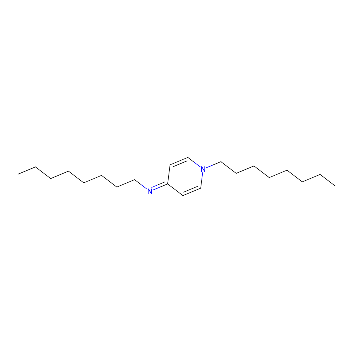 N-(1-Octyl-4(1H)-pyridinylidene)-1-octanamine molecular structure, CAS 103923-27-9