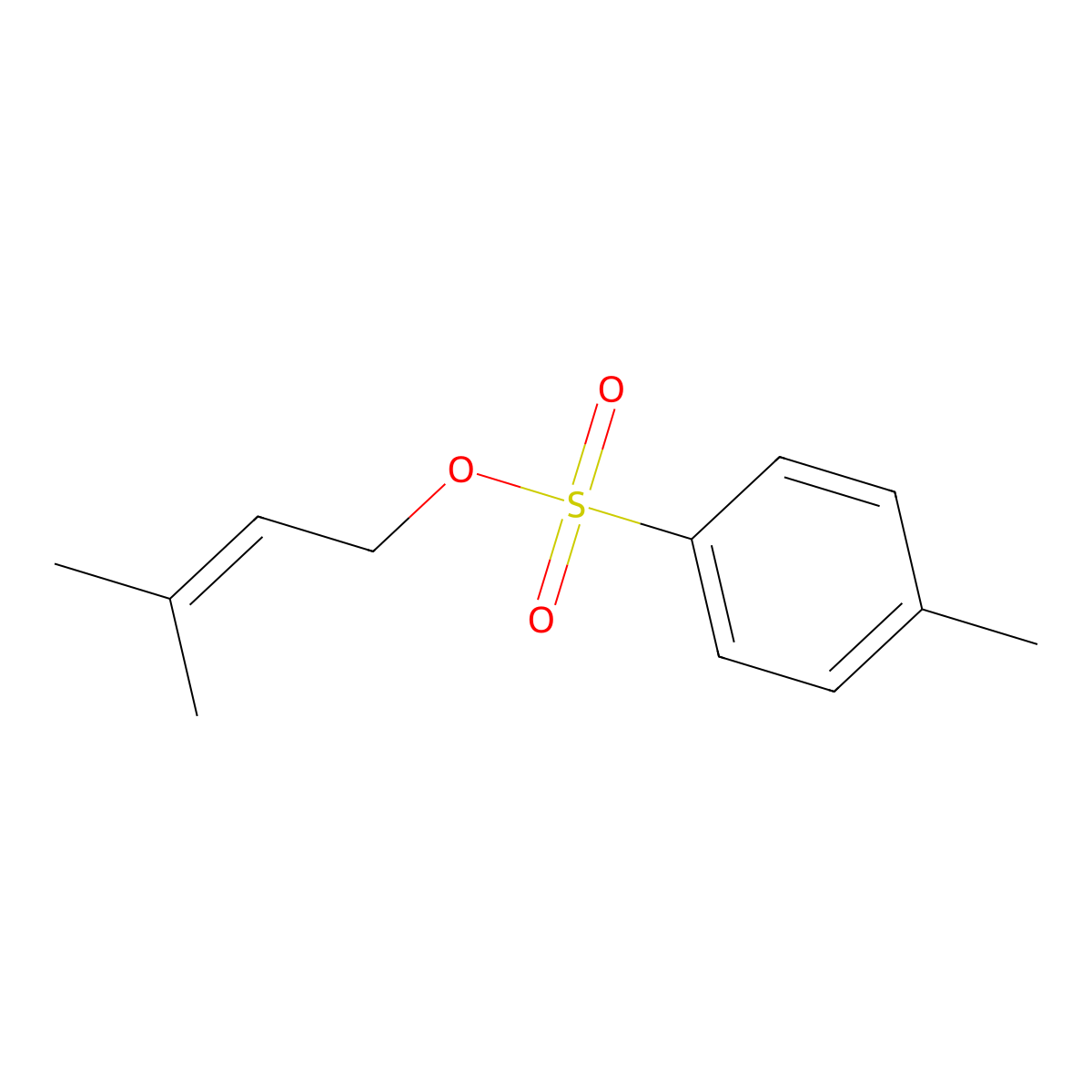 3-Methylbut-2-en-1-yl 4-methylbenzene-1-sulfonate molecular structure, CAS 10393-31-4