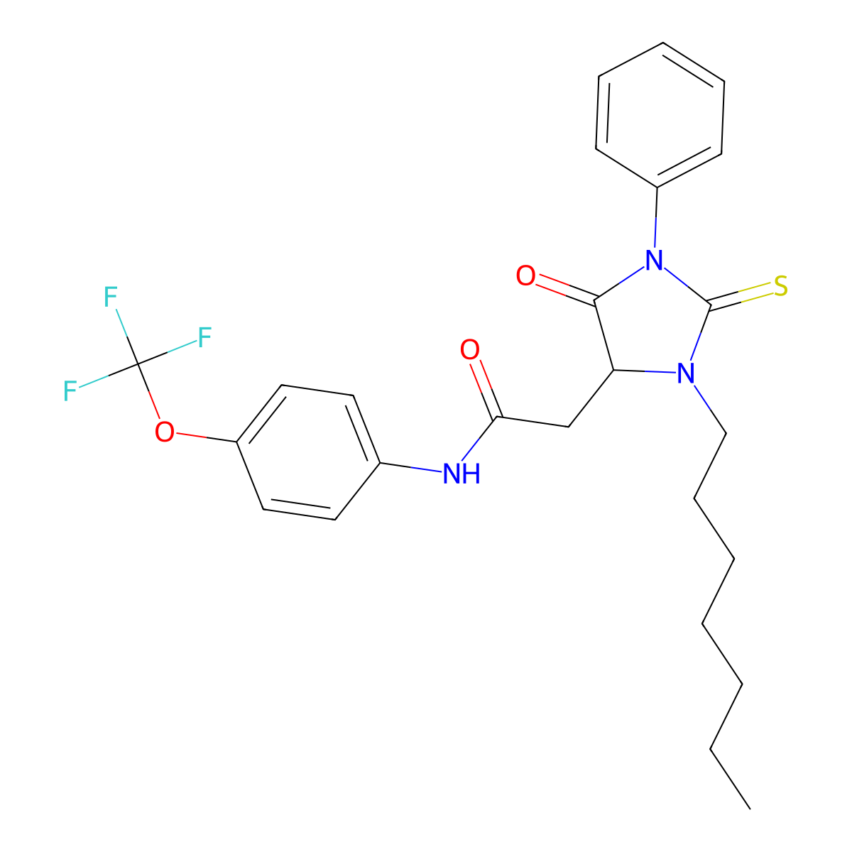 C25H28F3N3O3S molecular structure, CAS 1039307-29-3