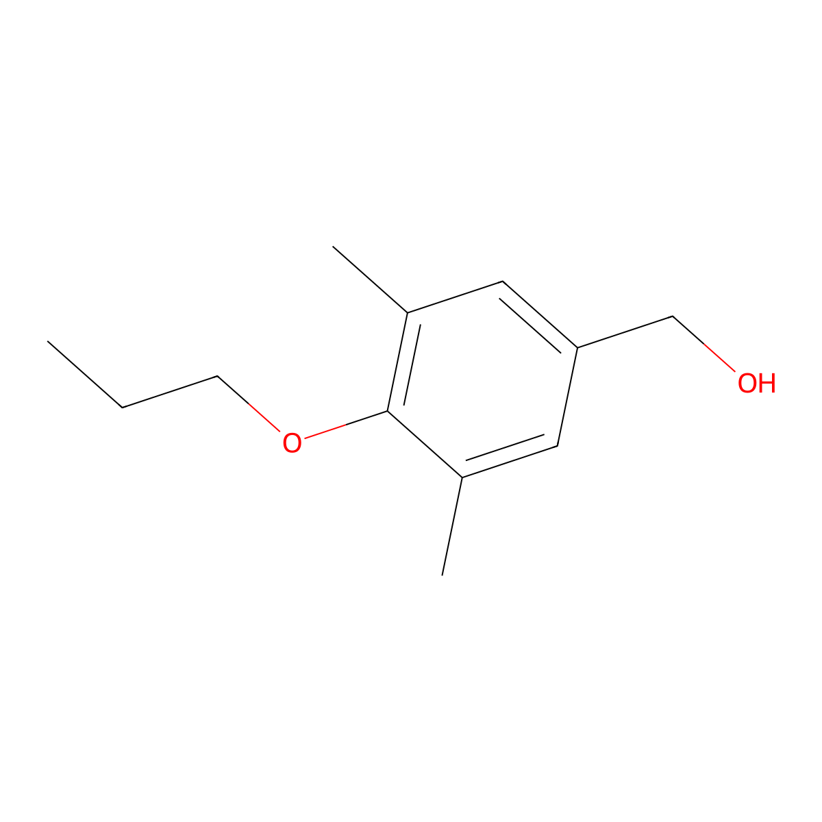 (3,5-Dimethyl-4-propoxyphenyl)methanol molecular structure, CAS 1039311-97-1