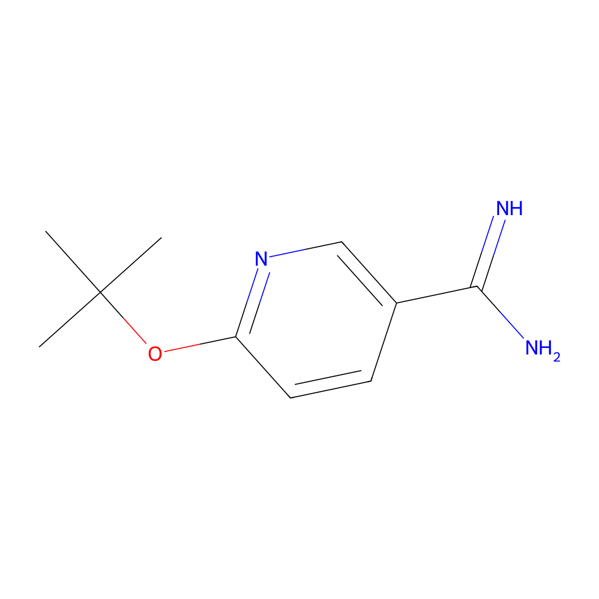6-(Tert-butoxy)pyridine-3-carboximidamide molecular structure, CAS 1039318-00-7
