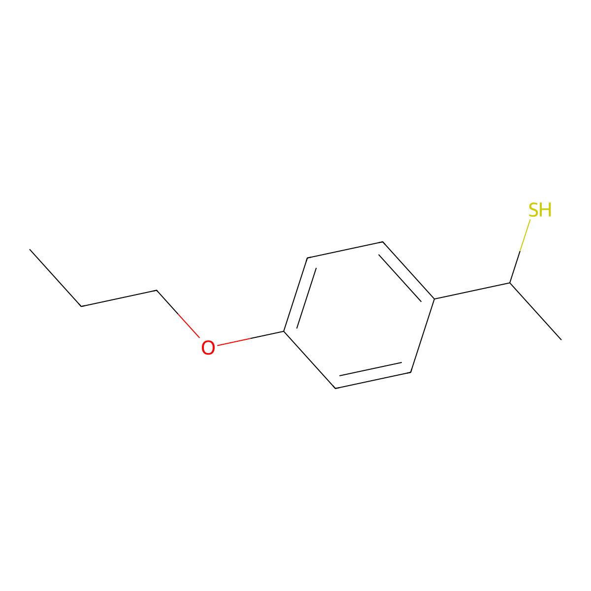 1-(4-Propoxyphenyl)ethane-1-thiol molecular structure, CAS 1039320-03-0