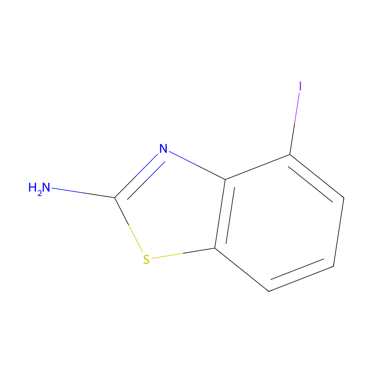 4-Iodobenzo[d]thiazol-2-amine molecular structure, CAS 1039326-79-8