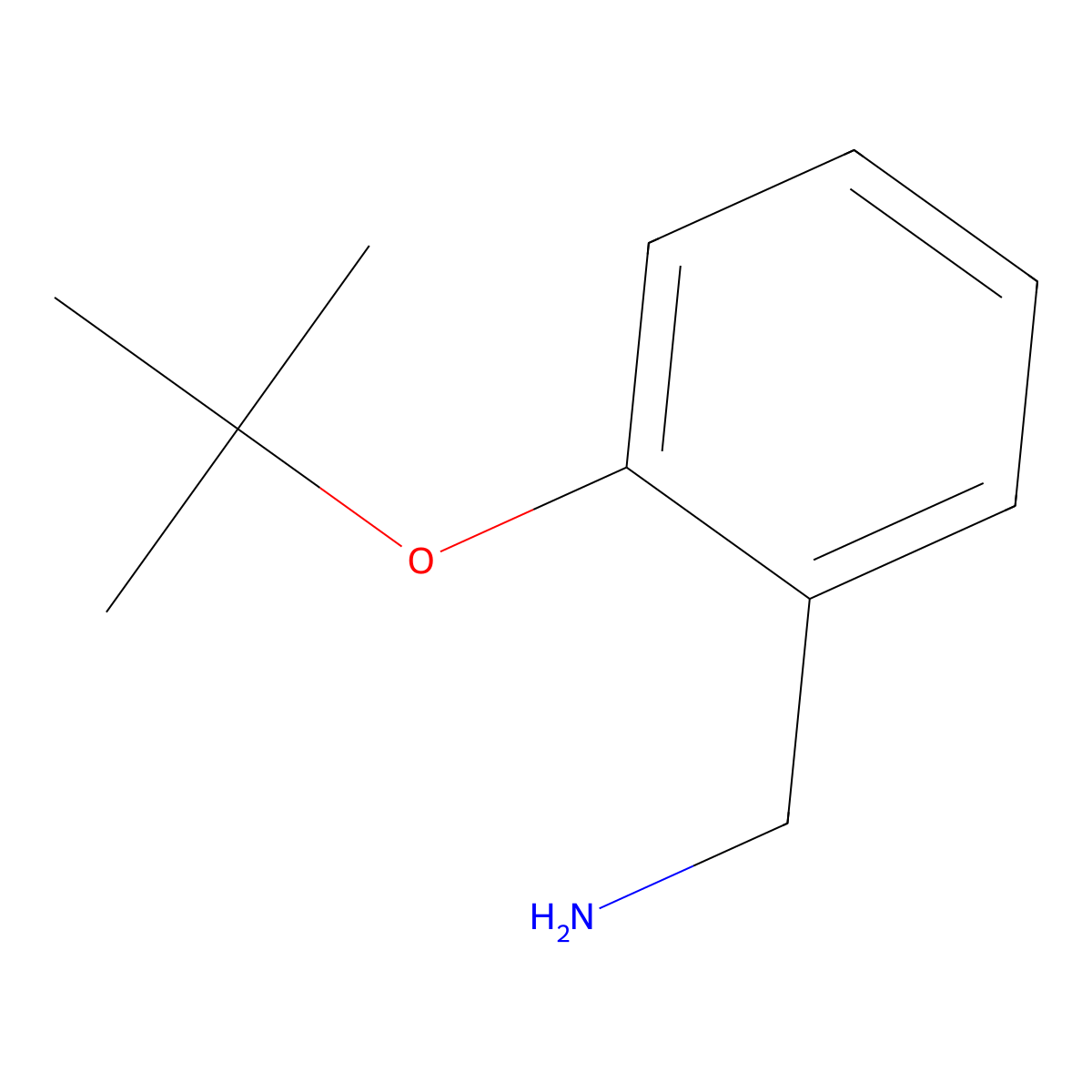 (2-(Tert-butoxy)phenyl)methanamine molecular structure, CAS 1039334-03-6