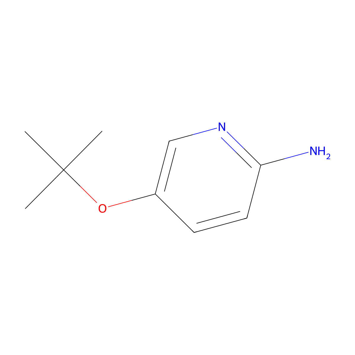 5-(Tert-butoxy)pyridin-2-amine molecular structure, CAS 1039334-62-7