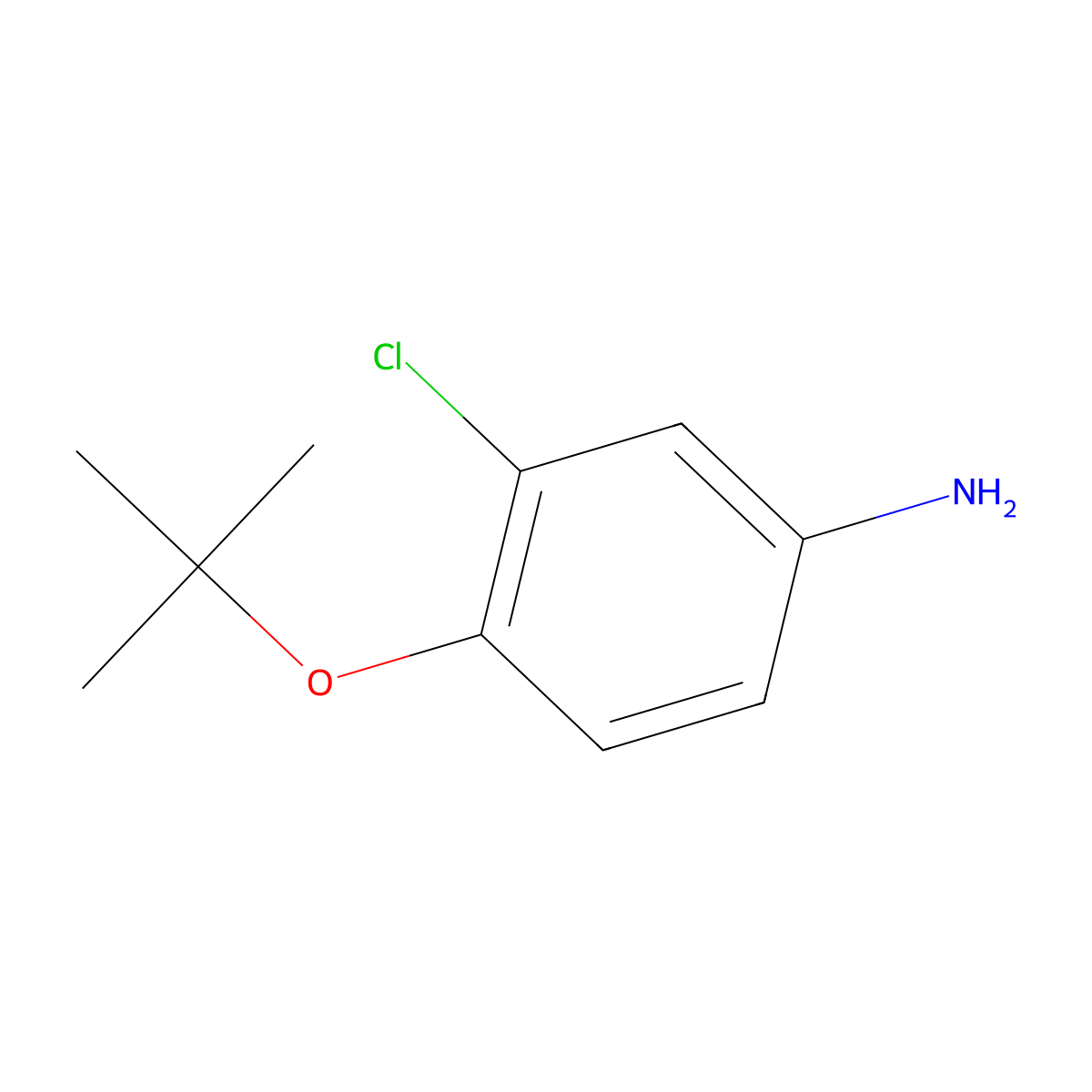 4-(Tert-butoxy)-3-chloroaniline molecular structure, CAS 1039334-68-3