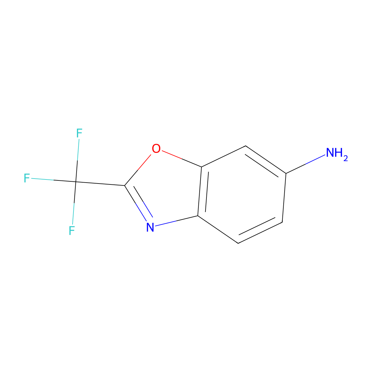 2-(Trifluoromethyl)-1,3-benzoxazol-6-amine molecular structure, CAS 1039334-81-0