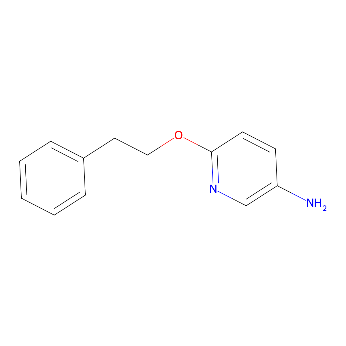 6-(2-Phenylethoxy)pyridin-3-amine molecular structure, CAS 1039335-46-0
