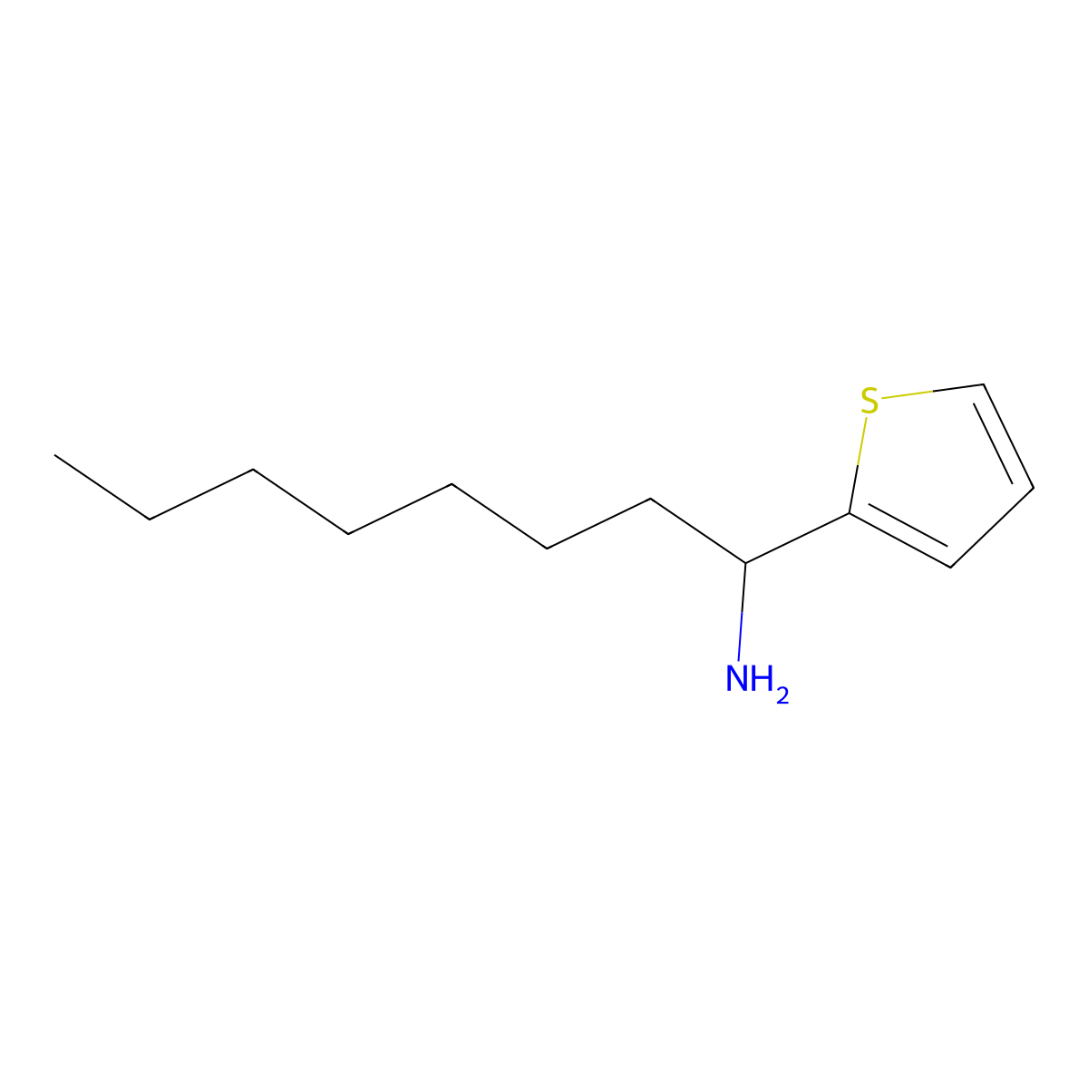 1-(Thiophen-2-YL)octan-1-amine molecular structure, CAS 1039336-37-2