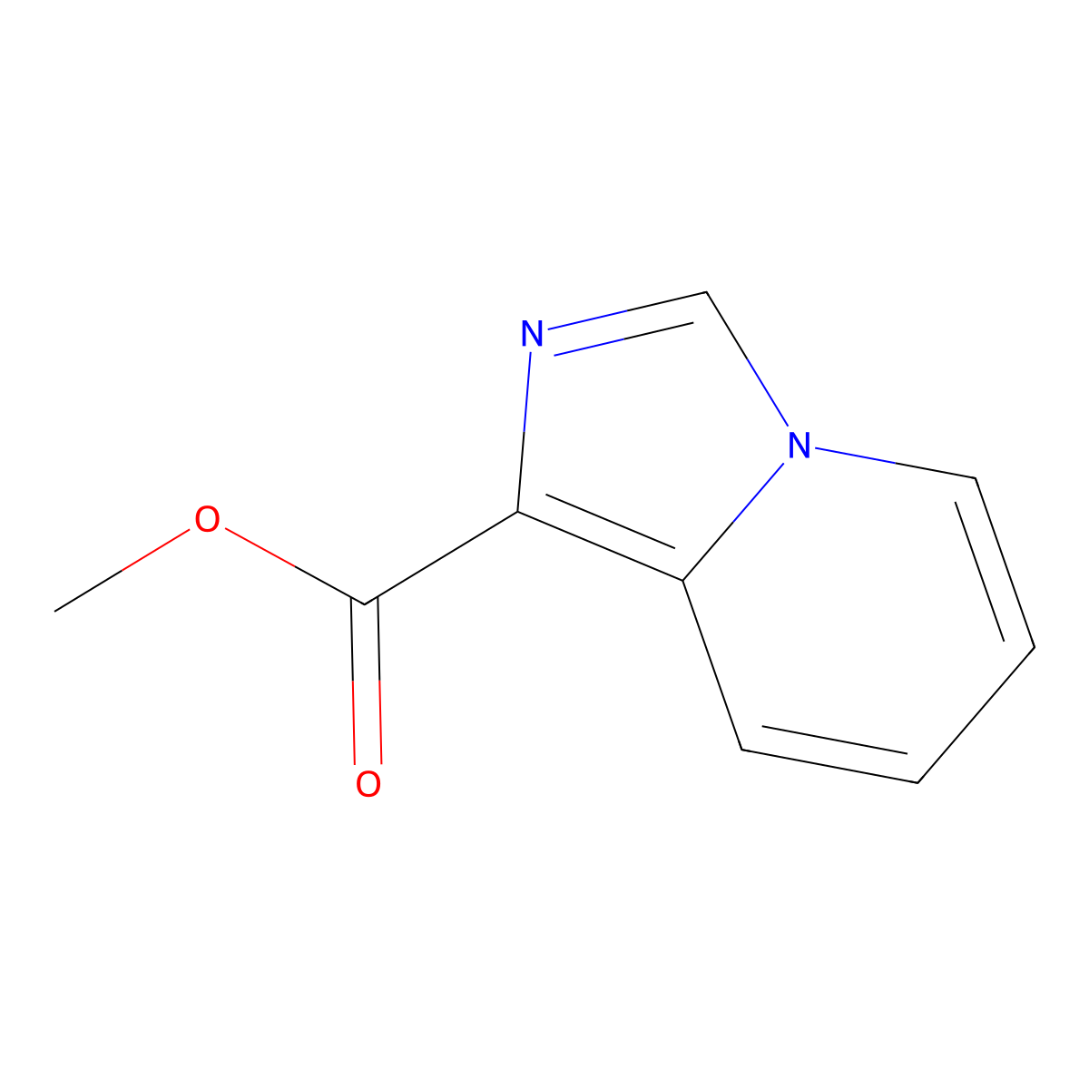 Methyl imidazo[1,5-a]pyridine-1-carboxylate molecular structure, CAS 1039356-98-3
