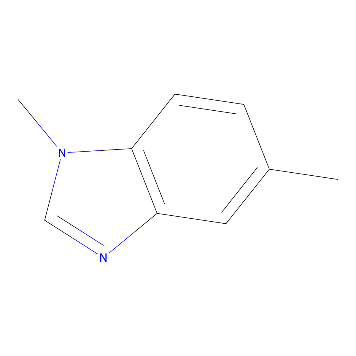 1,5-Dimethylbenzimidazole molecular structure, CAS 10394-35-1
